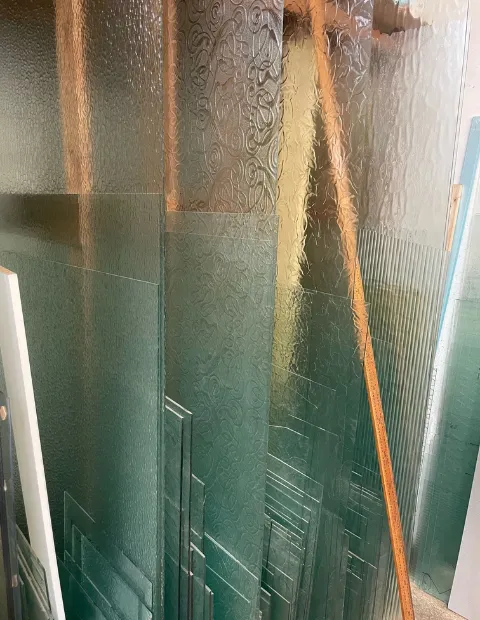 Glass cut to size in the P Fahy Glazing Ltd workshop in Bray Co. Wicklow