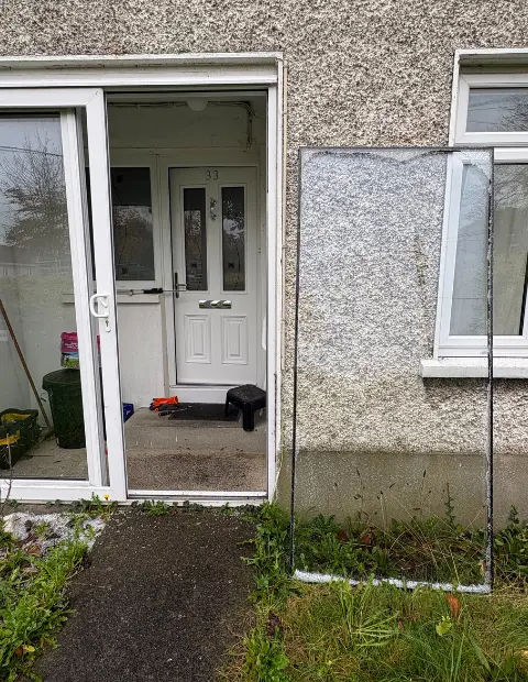 Emergency window repair in Wicklow for shattered double glazing