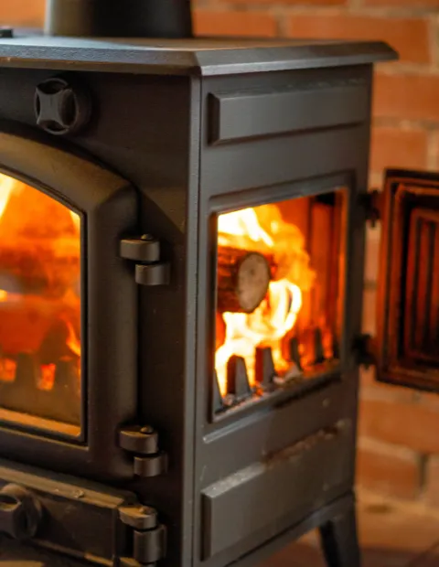 A professional stove glass replacement carried out by P Fahy Glazing Ltd in South Dublin