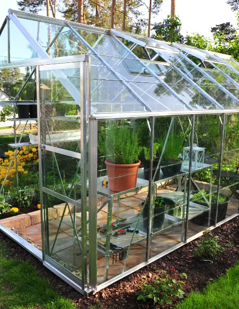 Greenhouse glass repair in Wicklow — fixing cracked or slipping panes for better insulation.